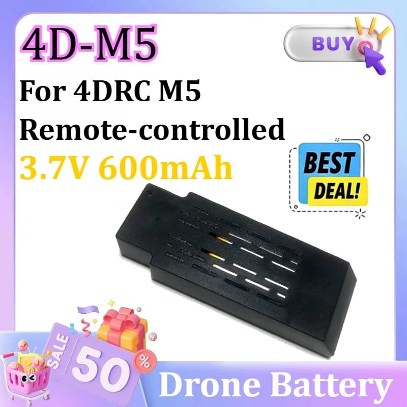 4DRC M5 헬리콥터 배터리 3.7V 600mAh 드론 예비 부품