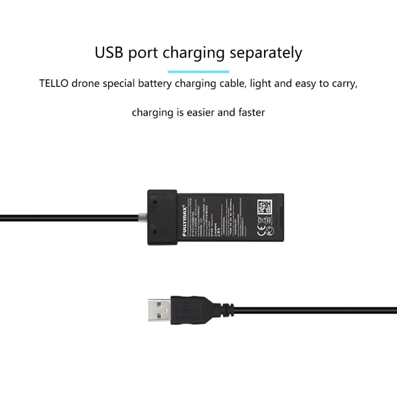 텔로 드론 배터리 고속 충전 USB 케이블 70cm