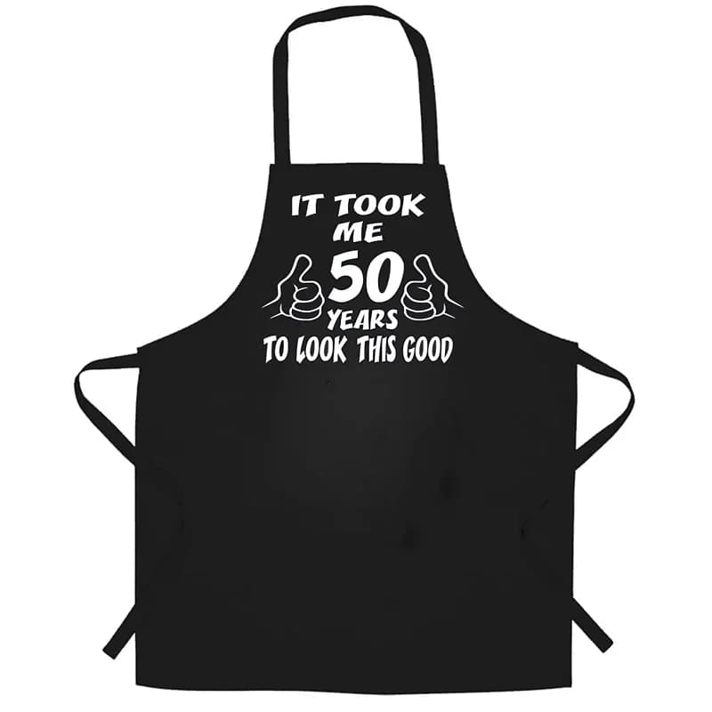 50번째 생일 파티 선물 가족 BBQ 장식 앞치마 50세