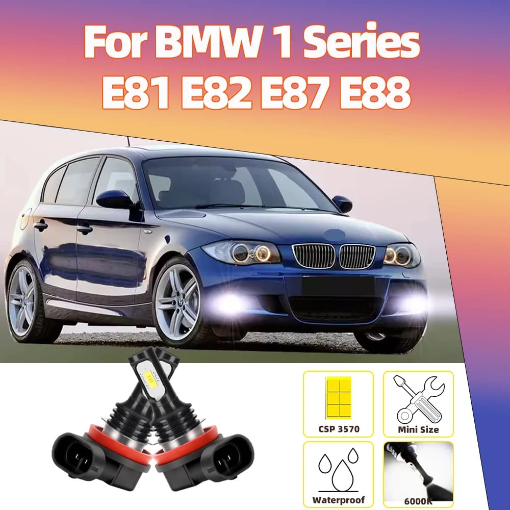 BMW 1시리즈 E81 E82 E87 E88 LED 안개등 6000K 2개