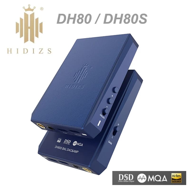 Hidizs DH80 DH80s 휴대용 헤드폰 앰프 USB DAC DSD MQA 하이파이