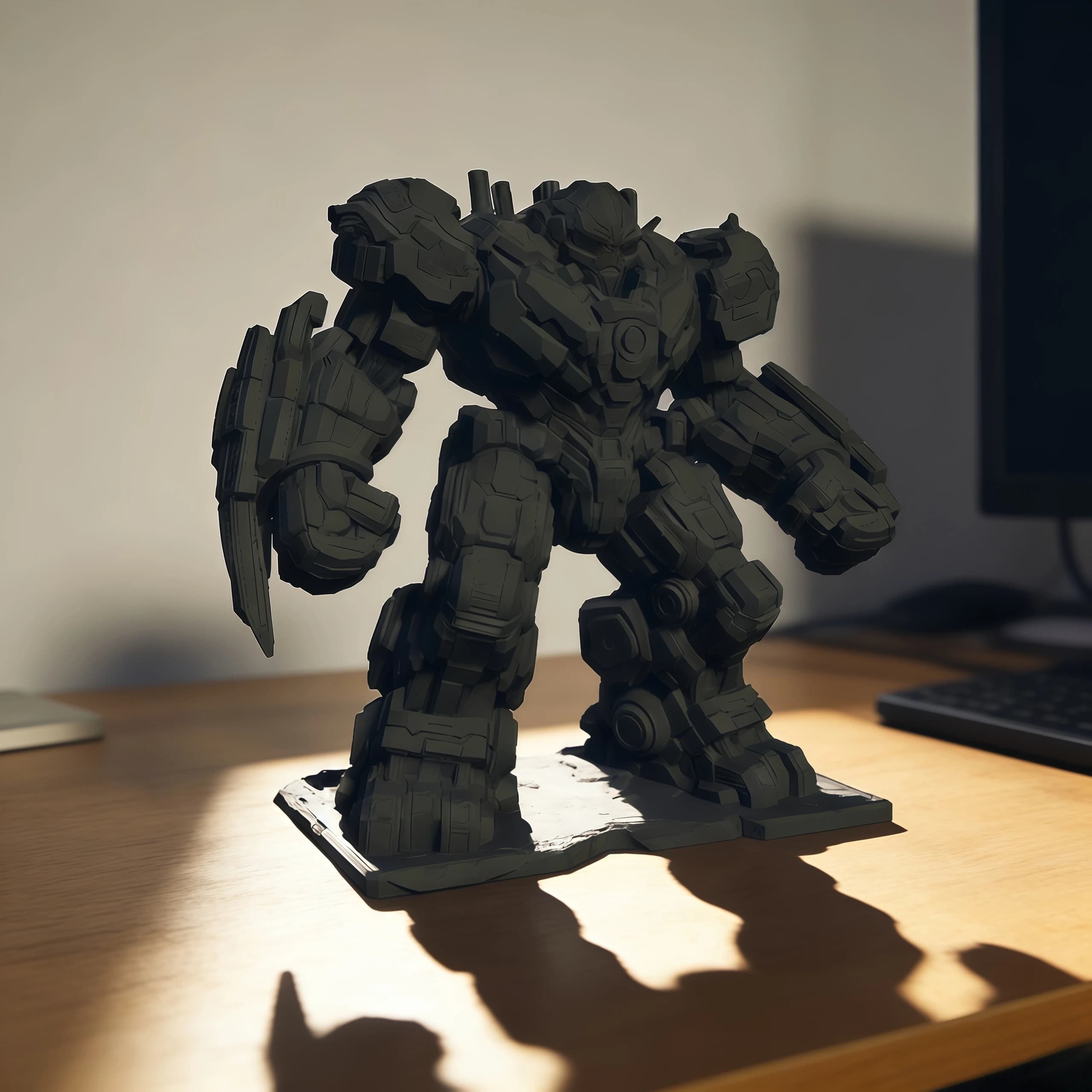 3D 프린팅 메카 로봇 피규어 탁상 장식 수집용 모델