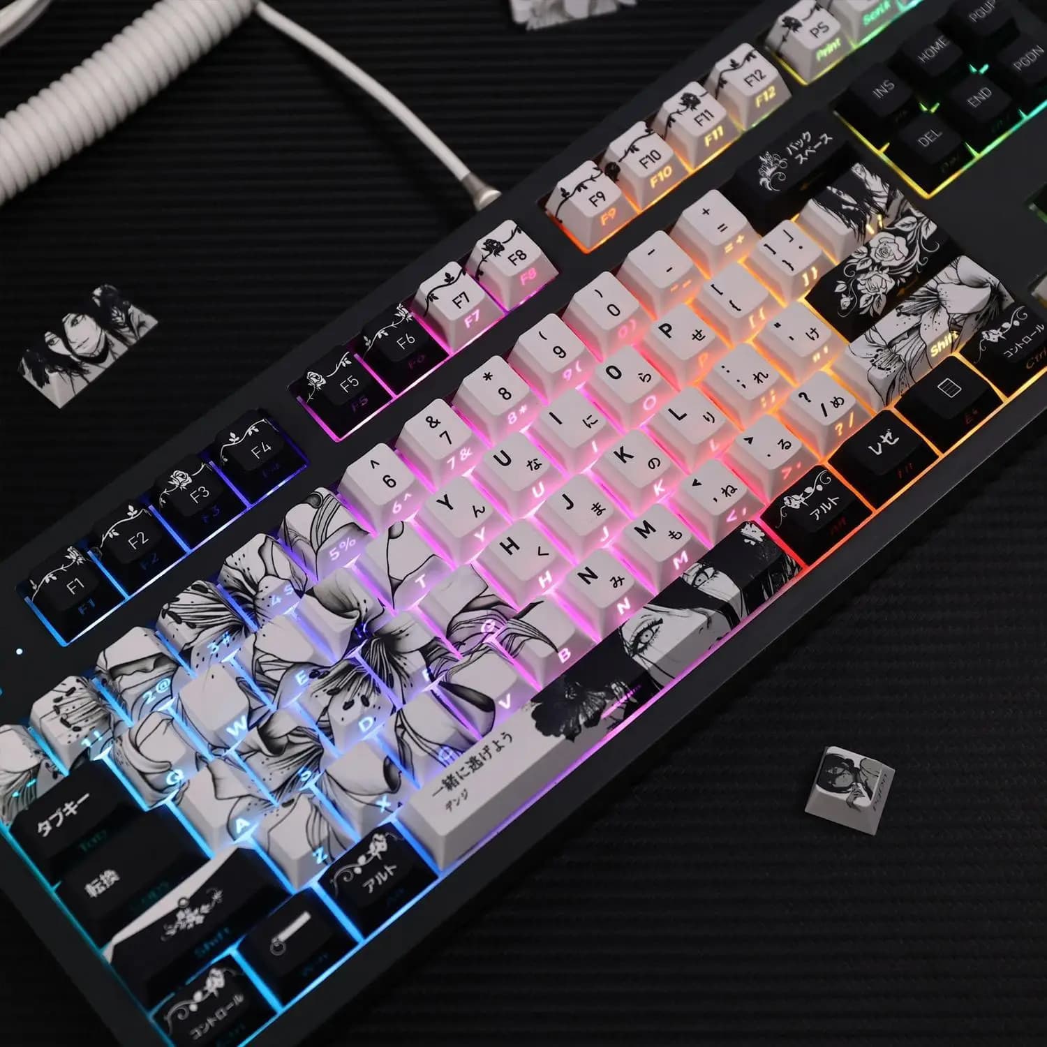 Keys Reze2.0 Keycaps Backlight Chreey Profile Translucent Keycap for Cherry Mx Wooting 60he Magnetic for Mechanical Keyboard