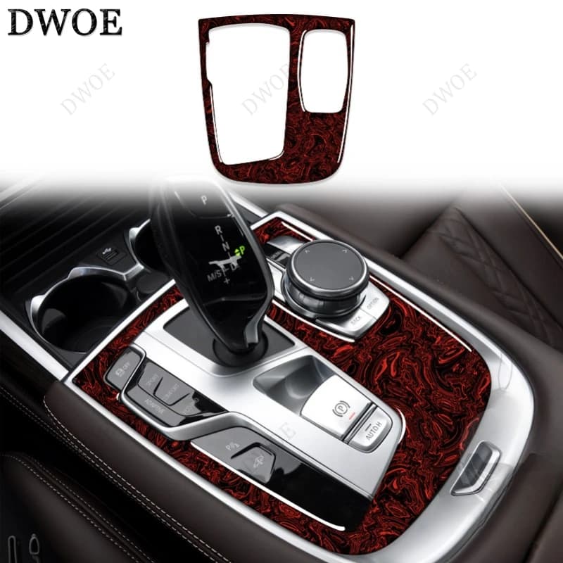 DWOE BMW 7시리즈 G11 G12 2016+ 카본 기어 패널 인테리어 스티커