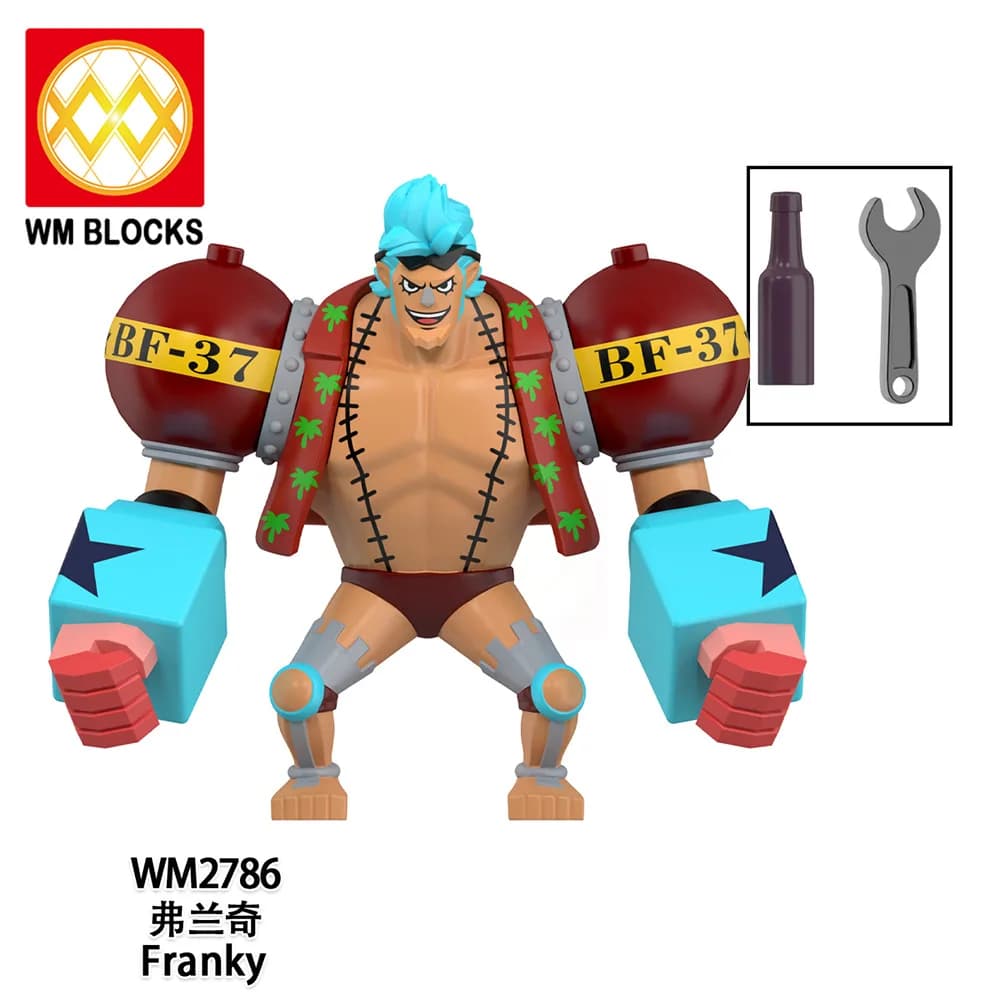 WM6193 만화 캐릭터 블록 애니 피규어 액세서리 조립 장난감
