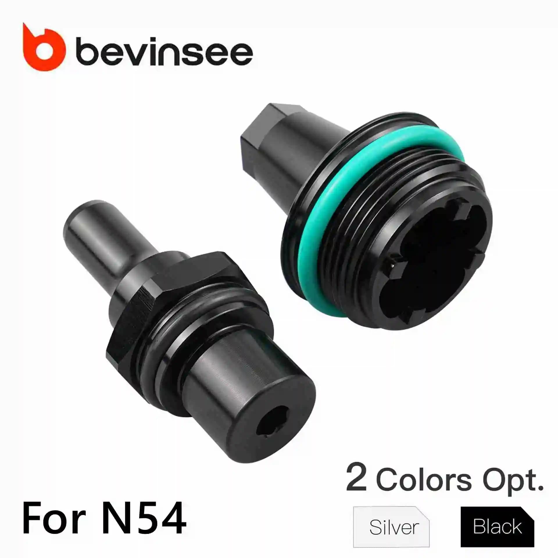 BEVINSEE N54 PCV 밸브 캡 커버 BMW E90 E92 E60 X6 Z4 트윈터보