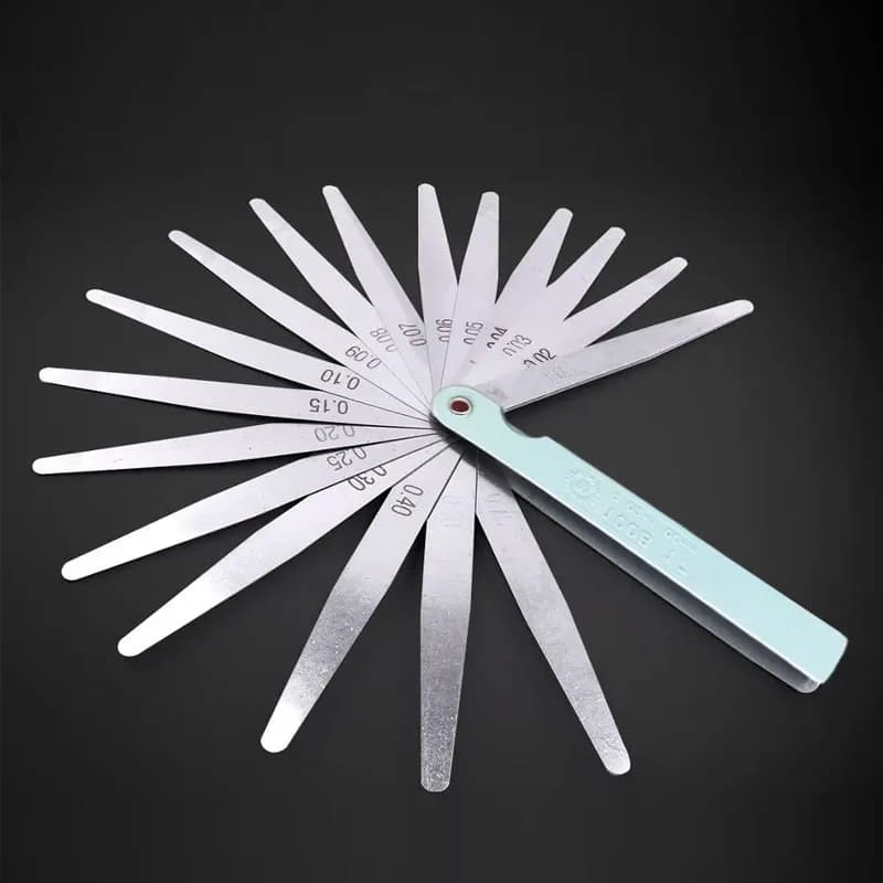 17블레이드 0.02-1.00mm 필러 게이지, 엔진 밸브 간극 측정 공구